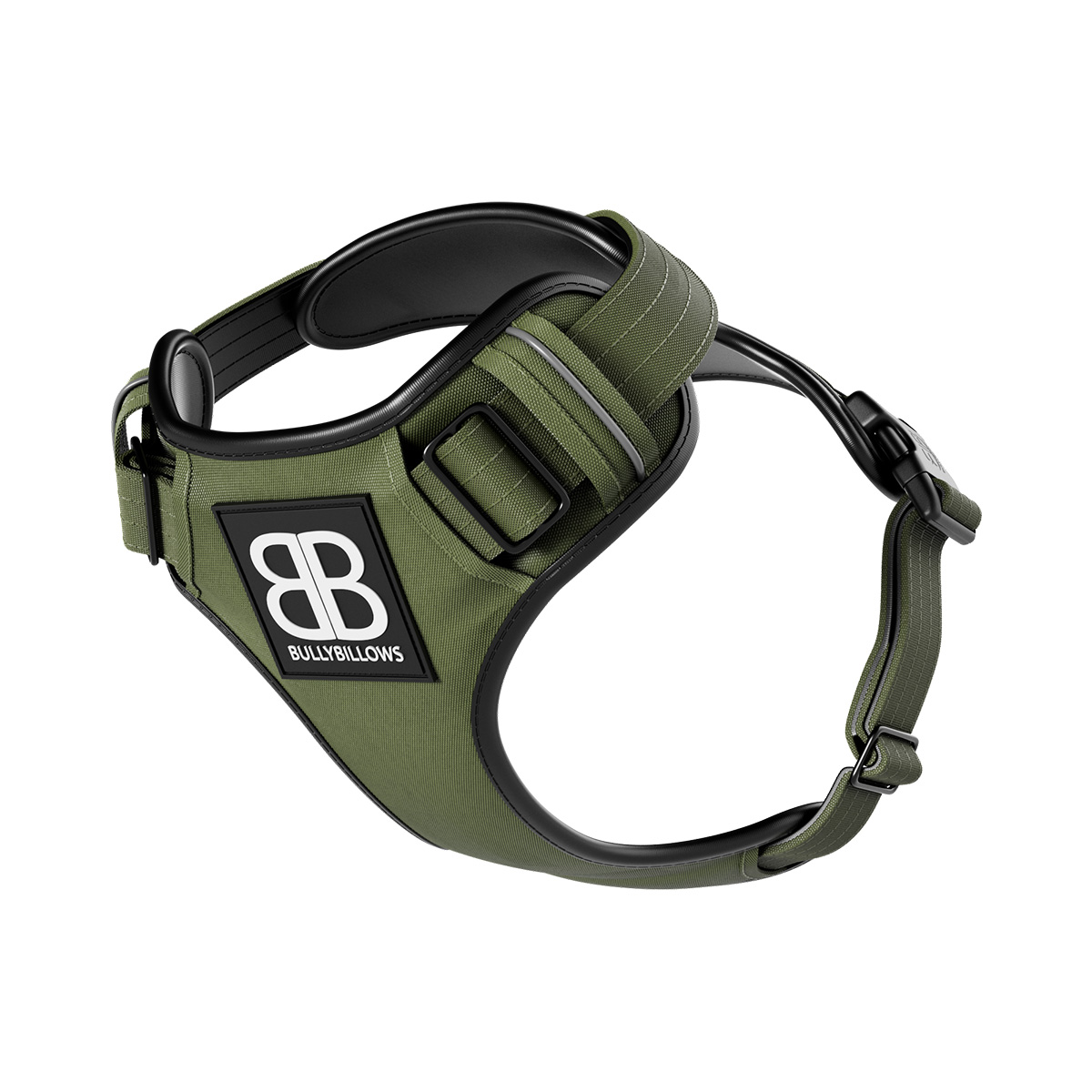 BULLYBILLOWS Premium Comfort Harness | Non Restrictive & Adjustable – Khaki