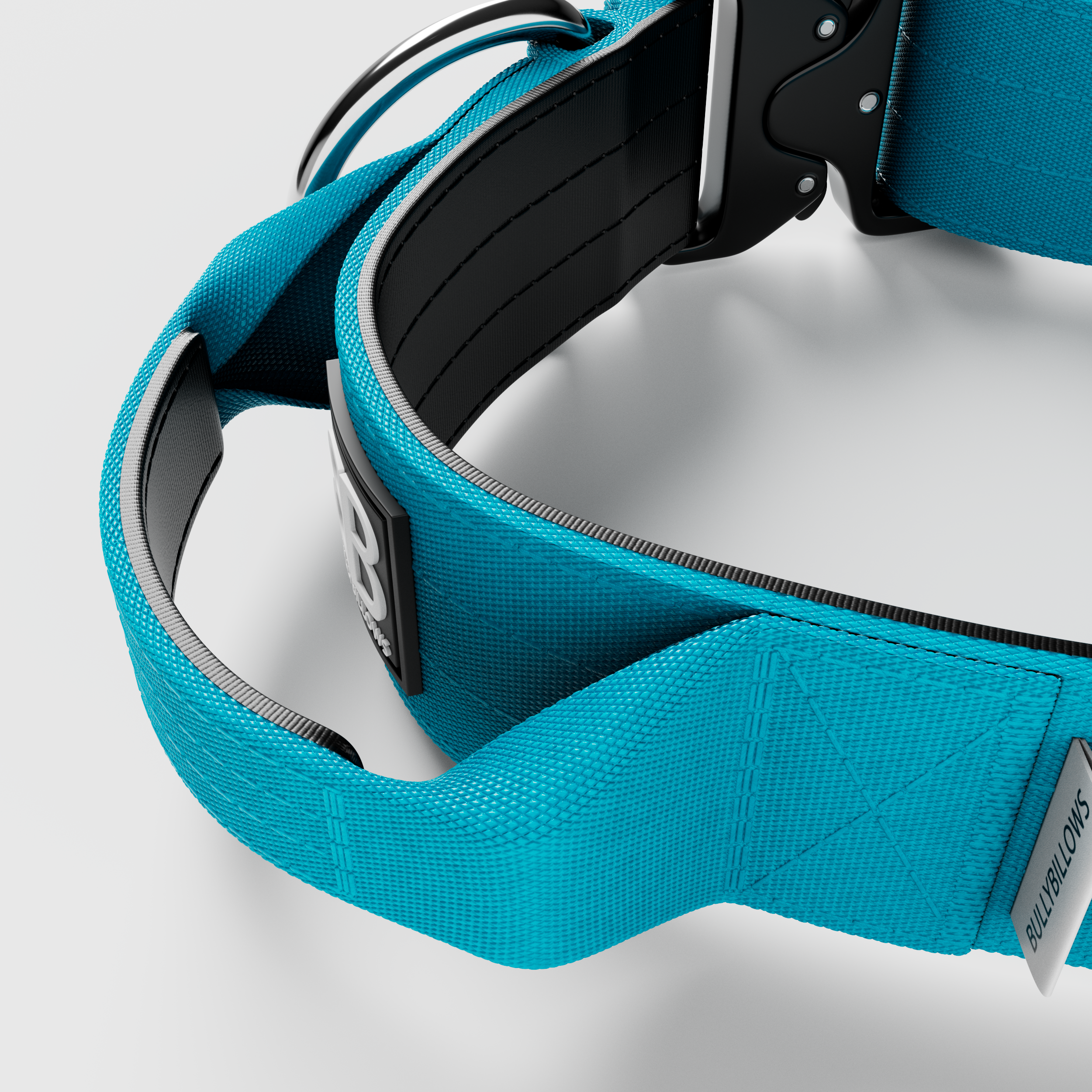 BULLYBILLOWS 5cm Combat Collar | With Handle & Rated Clip - Light Blue v2.0 - Image 4