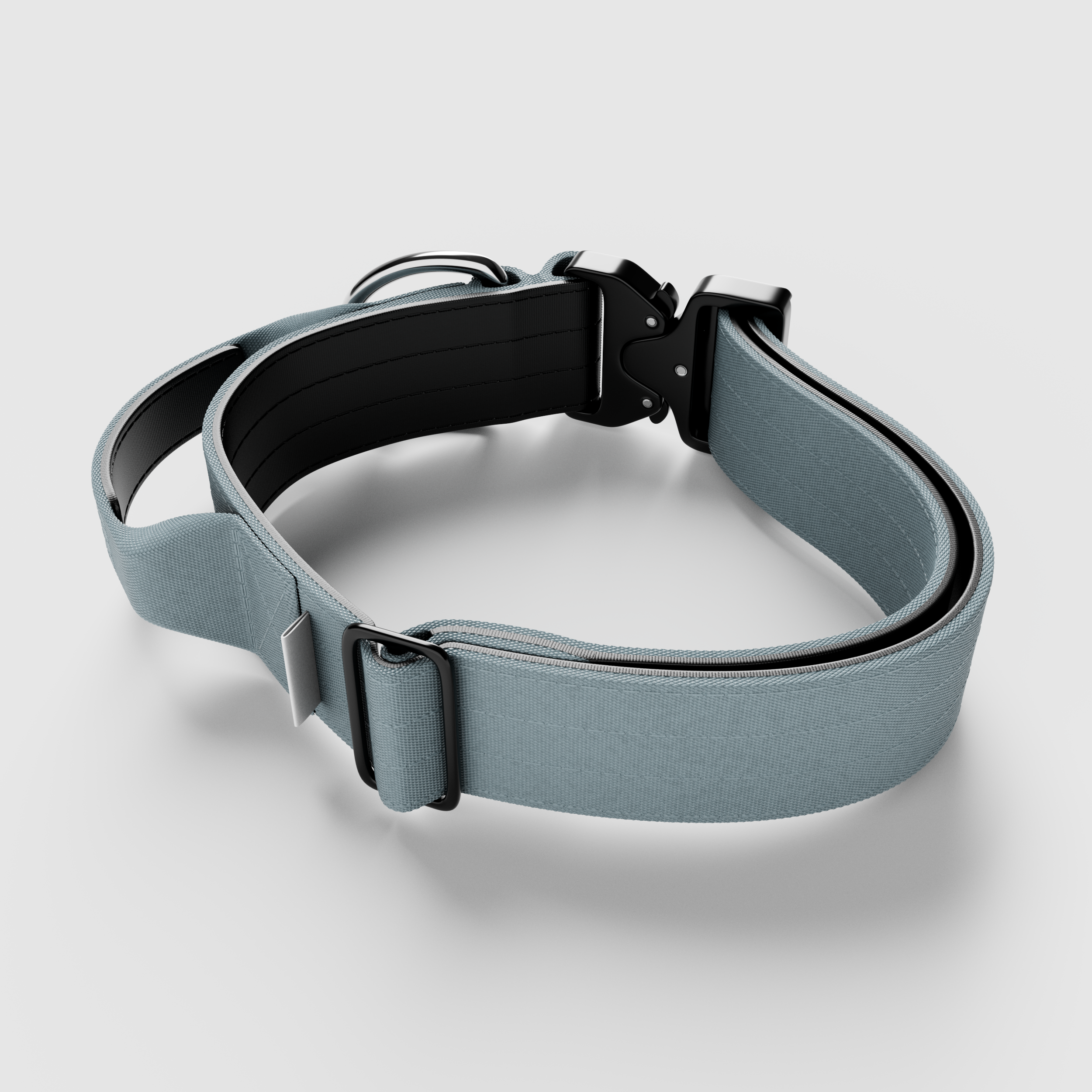 BULLYBILLOWS 5cm Combat Collar | With Handle & Rated Clip - Metal Grey v2.0 - Image 3