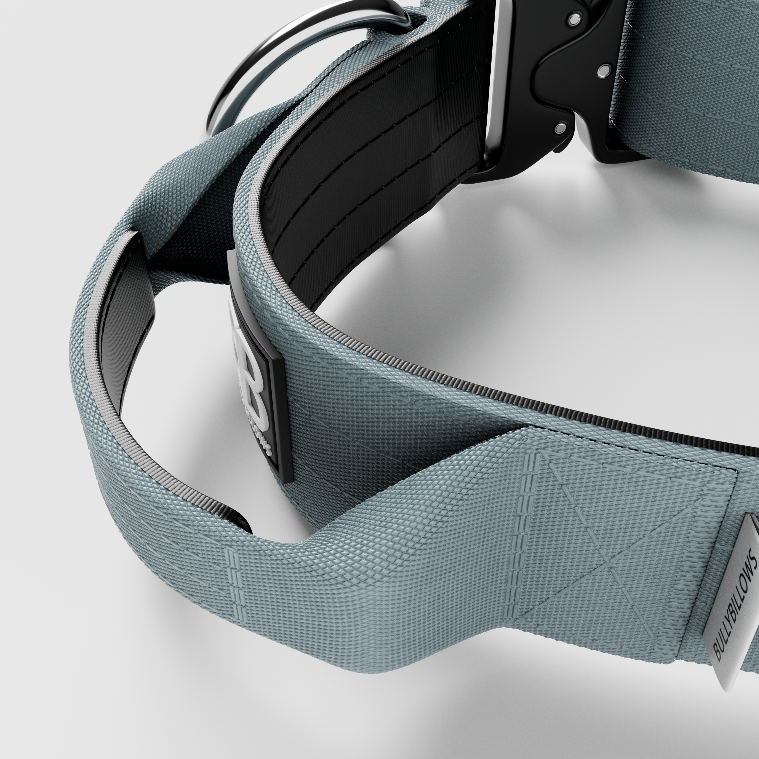 BULLYBILLOWS 5cm Combat Collar | With Handle & Rated Clip - Metal Grey v2.0 - Image 4