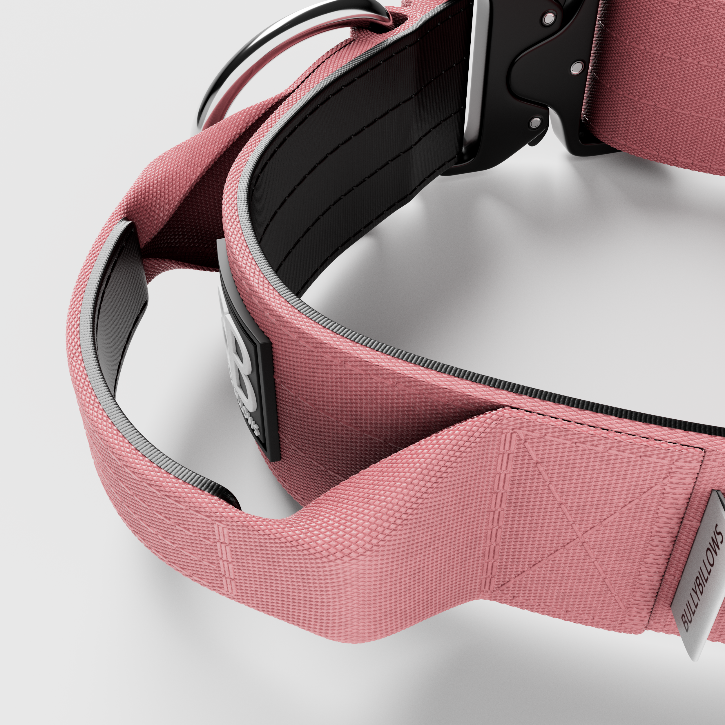 BULLYBILLOWS 5cm Combat Collar | With Handle & Rated Clip - Pink v2.0 - Image 4