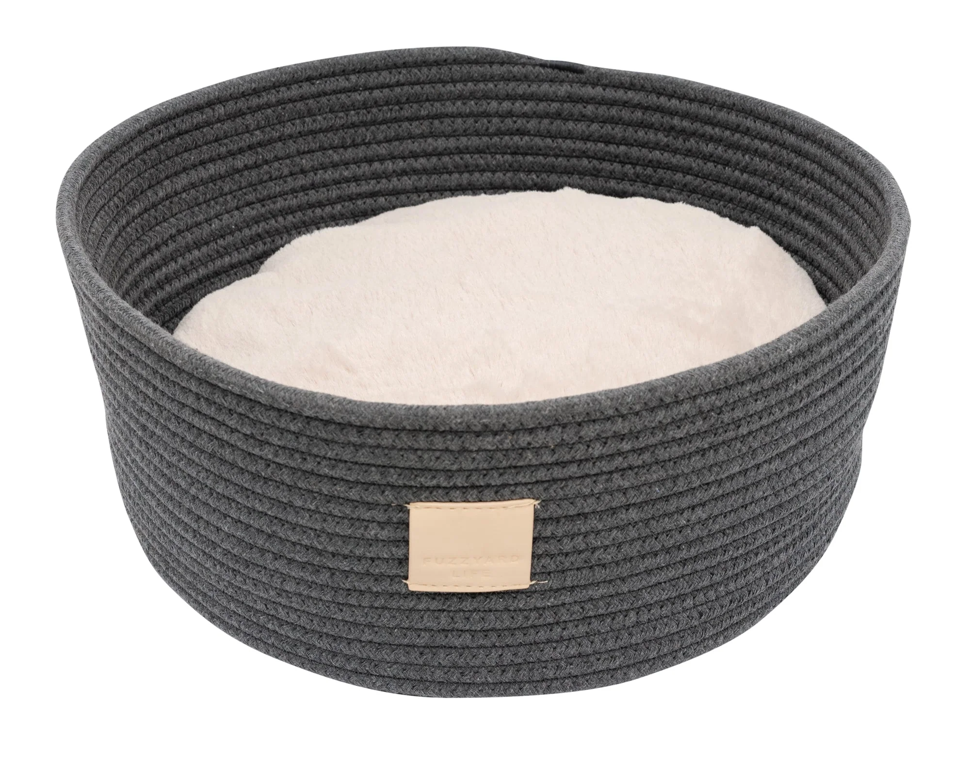 FuzzYard Rope Basket Slate Grey