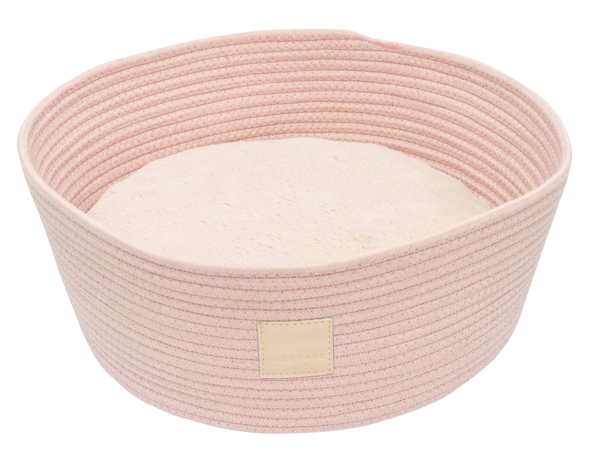 FuzzYard Rope Basket Soft Blush