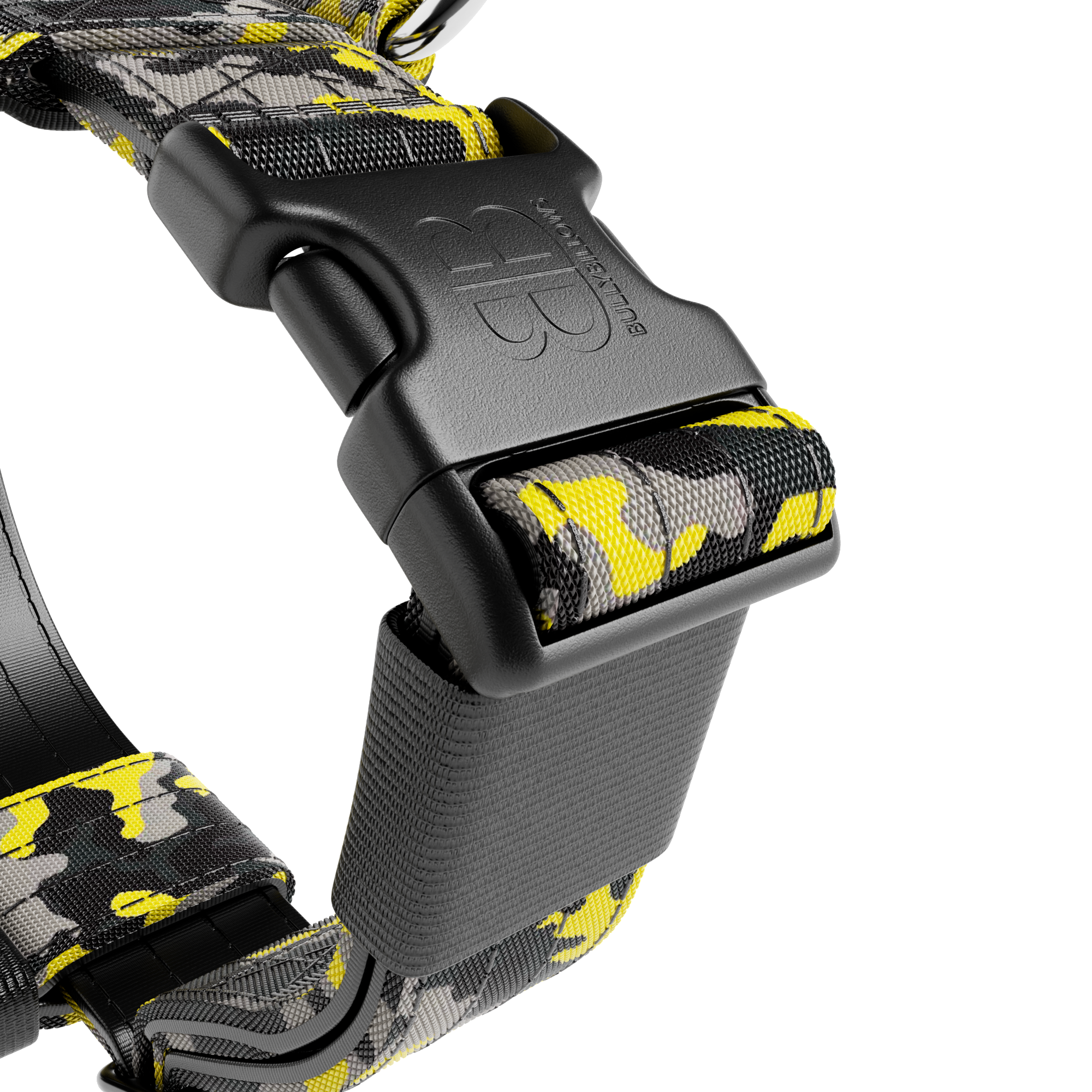 BULLYBILLOWS TRI-Harness - Anti-Pull, Adjustable & Durable Camo Lightning v2.0