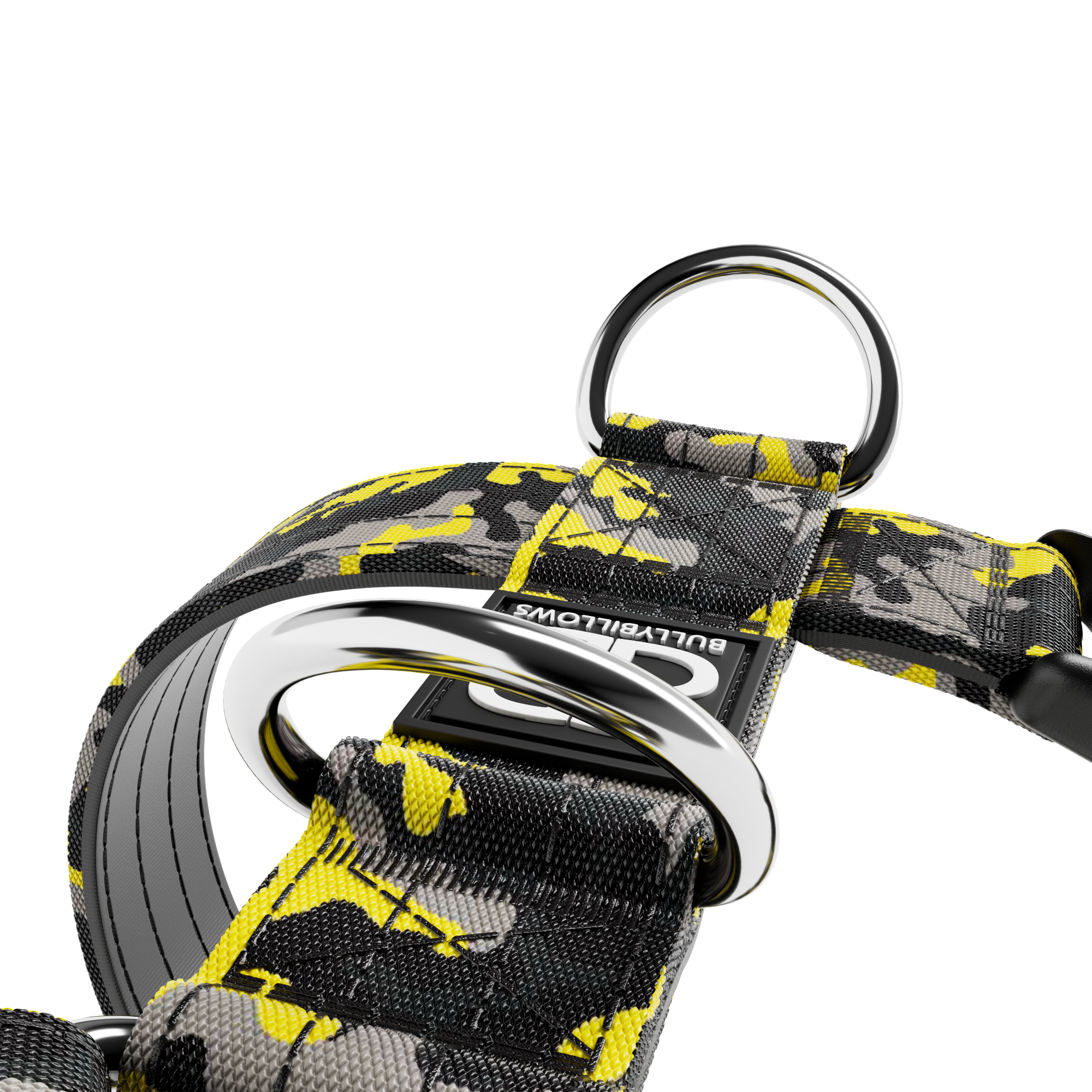 BULLYBILLOWS TRI-Harness - Anti-Pull, Adjustable & Durable Camo Lightning v2.0