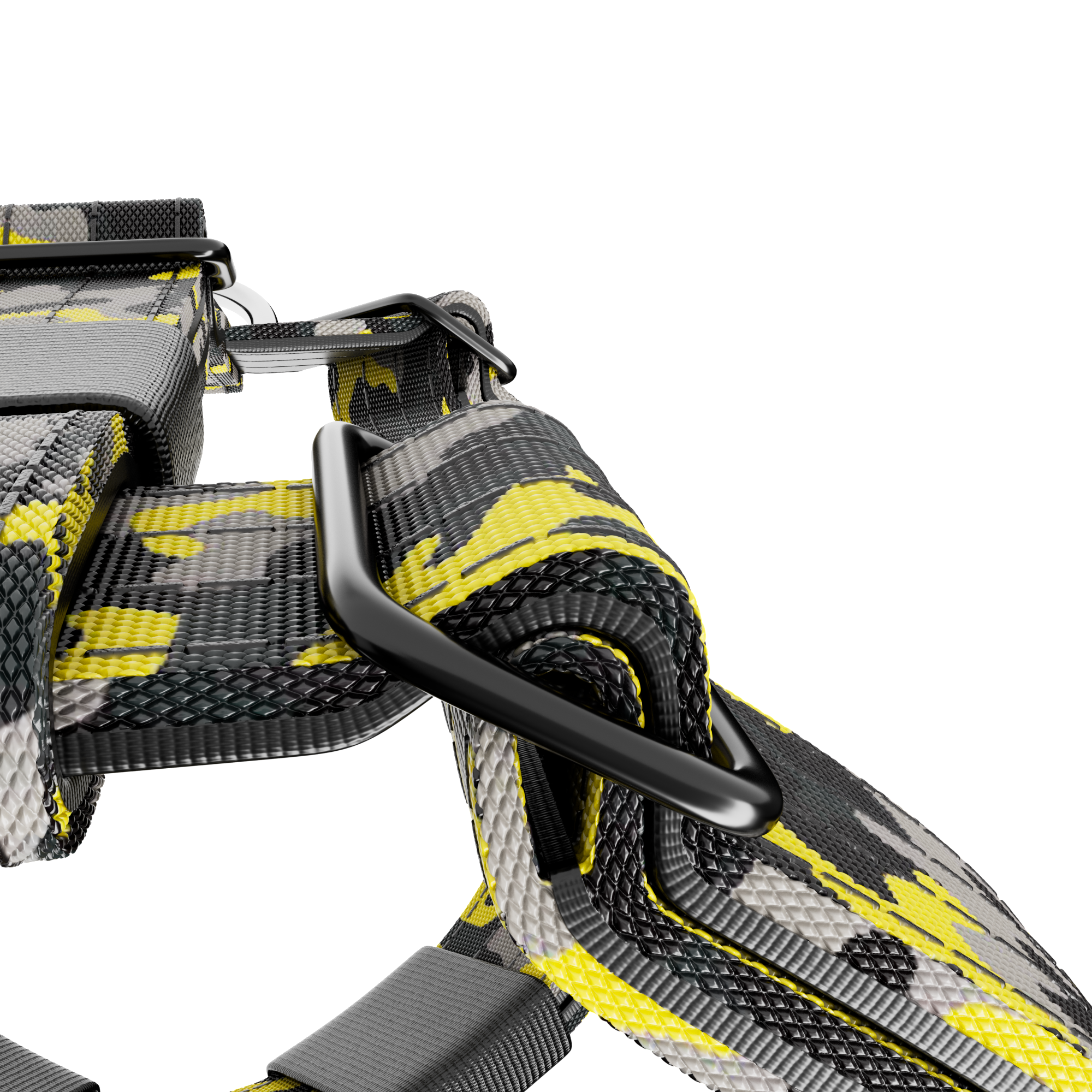 BULLYBILLOWS TRI-Harness - Anti-Pull, Adjustable & Durable Camo Lightning v2.0