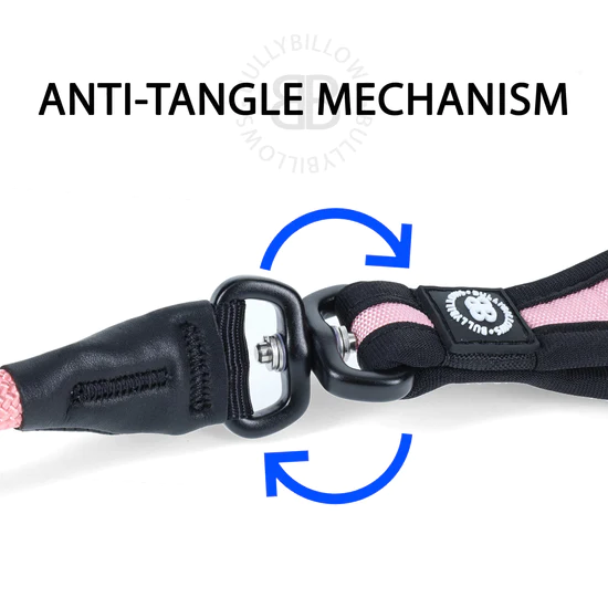 BULLYBILLOWS Slip Lead | Anti-Pull & Anti-Choking Training Lead - Pink - Image 2