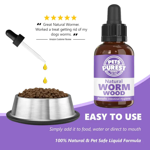 Pets Purest 100% Natural Wormwood Formula | 50ml from Catdog Store