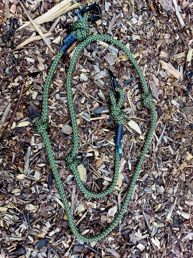 Delta Commander - Training & Hands Free Rope Dog Lead 2 metre Khaki from Catdog Store