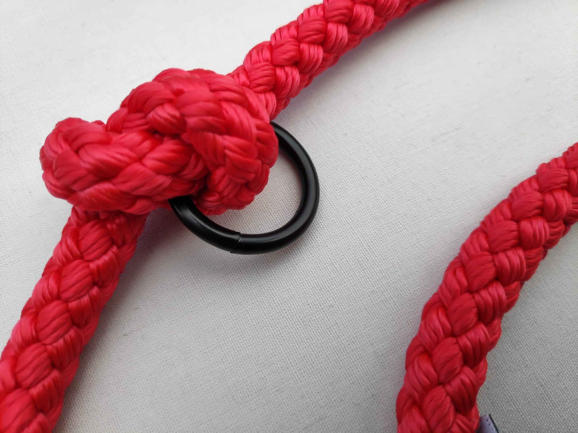 Delta Commander Training & Hands Free Rope Double Ended Dog Lead | 2.2 Metre | Red - Image 7
