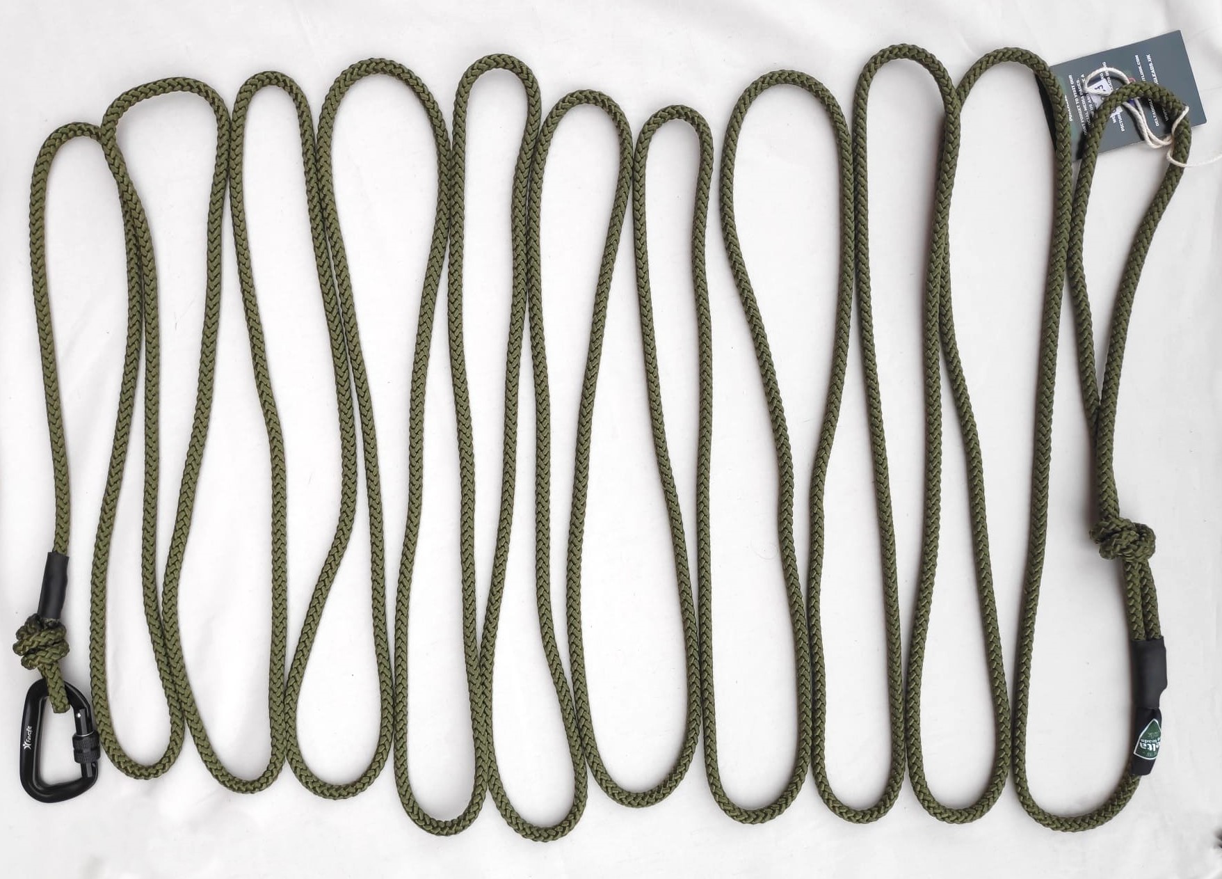 Delta Extra Long Lead | 10 Metre | Khaki - Image 2