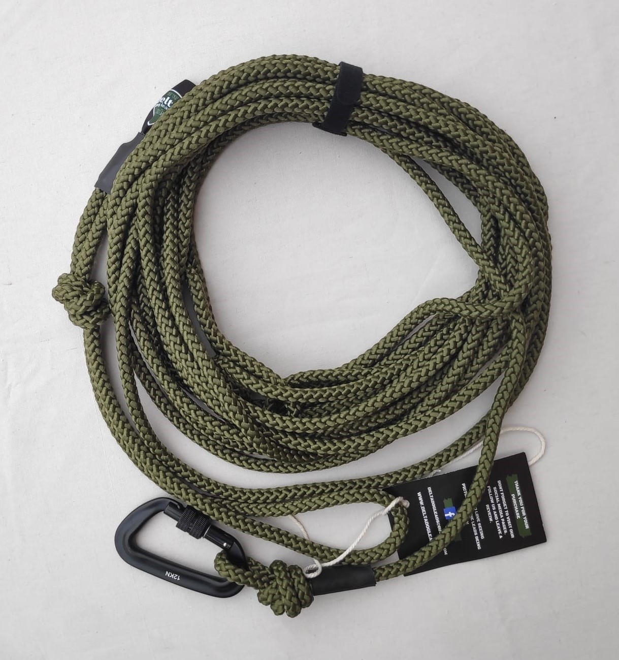 Delta Long Lead 10 Metre Khaki from Catdog Store