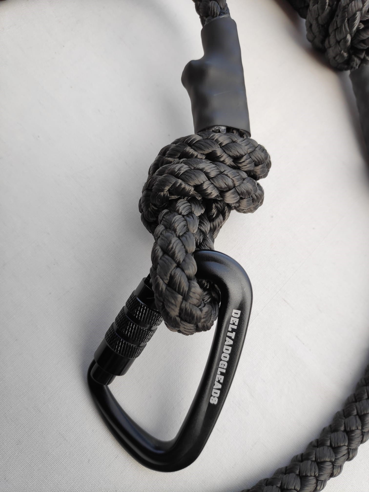 Delta Patrol Rope Dog Lead Black from Catdog Store