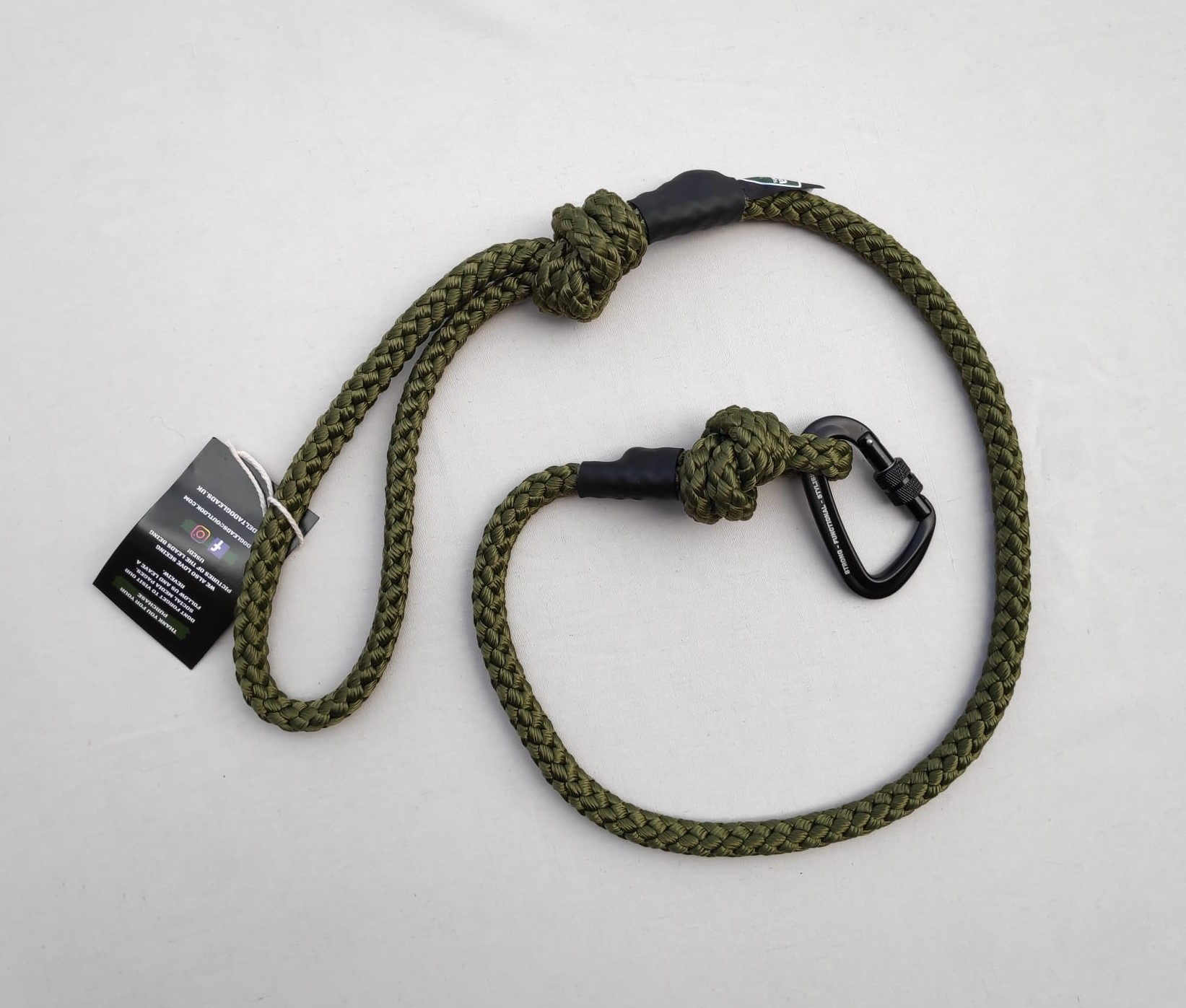 Delta Patrol Rope Dog Lead Khaki from Catdog Store