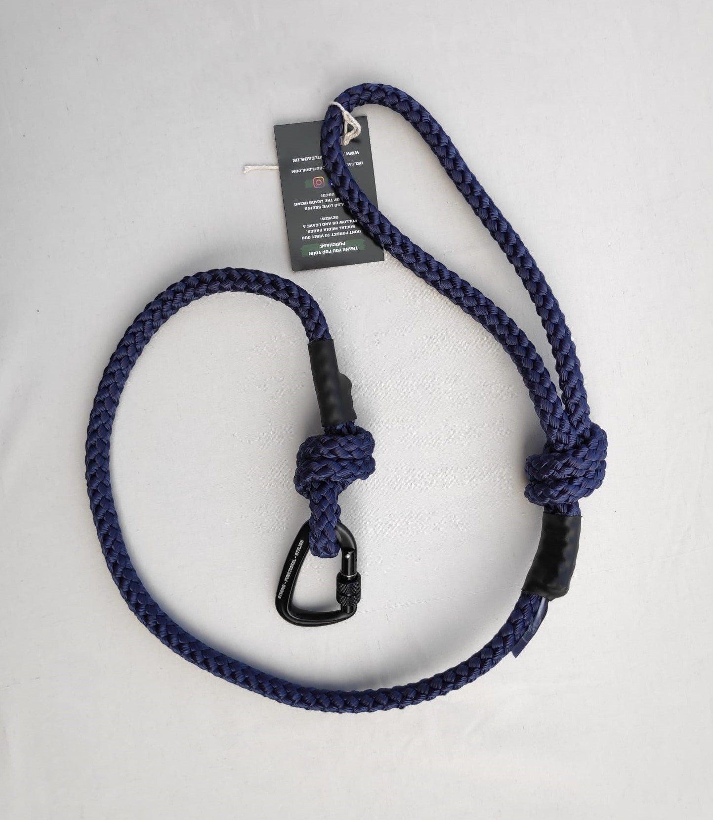 Delta Patrol Rope Dog Lead Navy Blue from Catdog Store