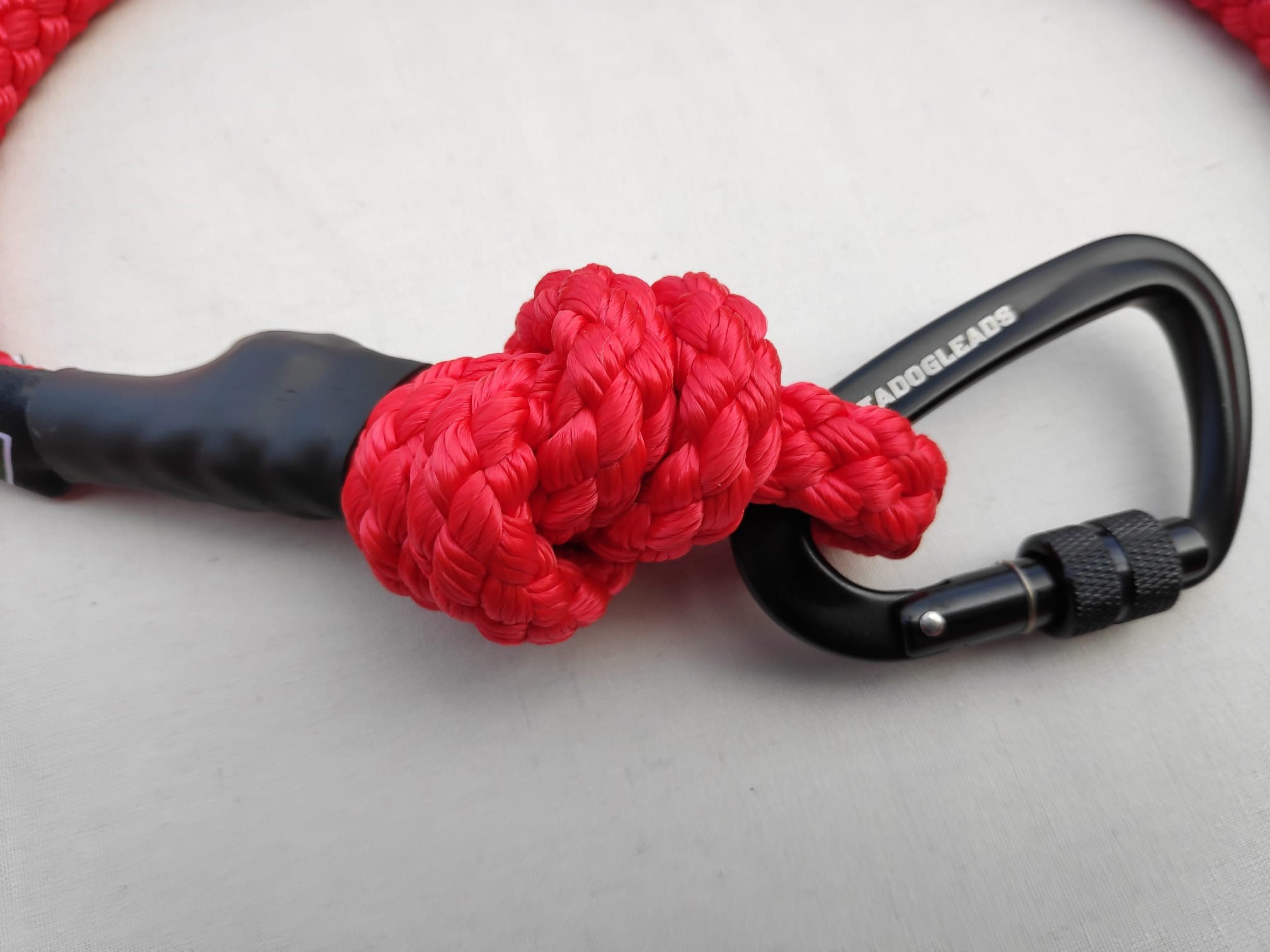 Delta Patrol Rope Dog Lead | 1.3 Metre | Red - Image 2