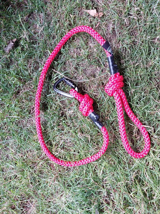 Delta Patrol Rope Dog Lead | 1.3 Metre | Red - Image 5