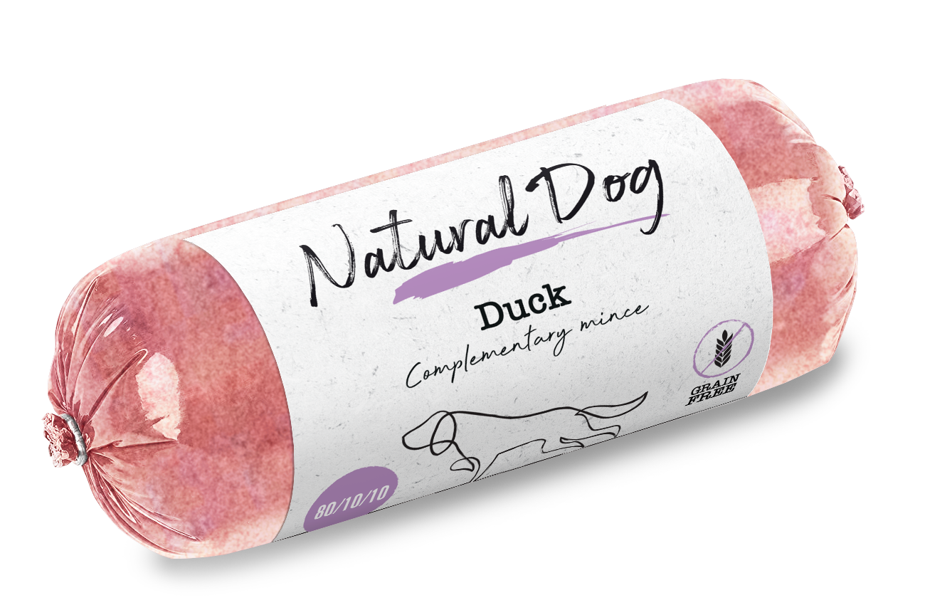 Natural Dog 80/10/10 | Duck | 500g Chub from Catdog Store