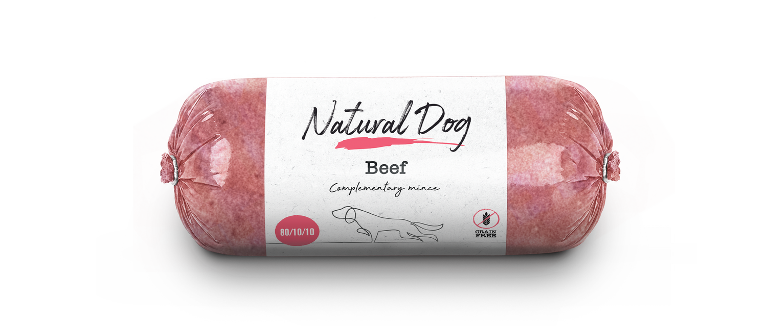 Natural Dog 80/10/10 | Beef | 500g Chub - Image 2