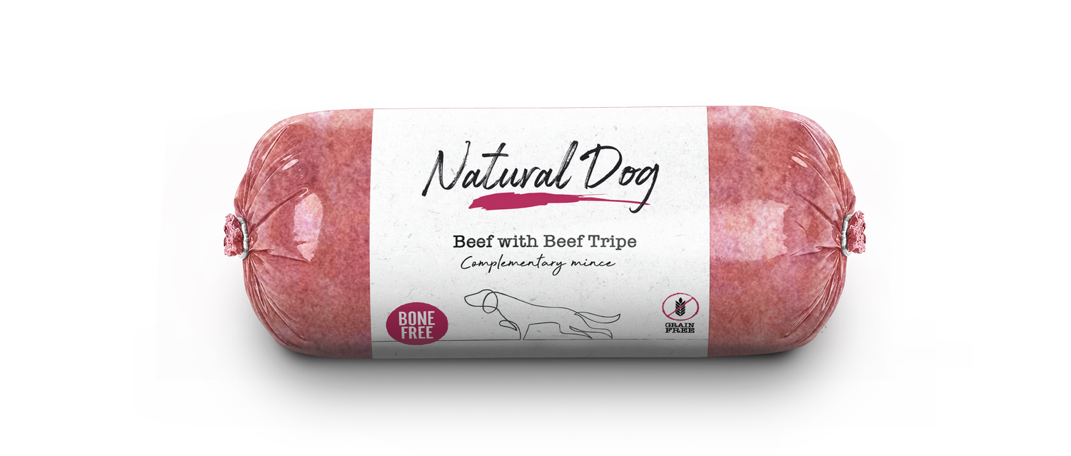 Natural Dog Beef Tripe BONE FREE | 500g Chub - Image 2