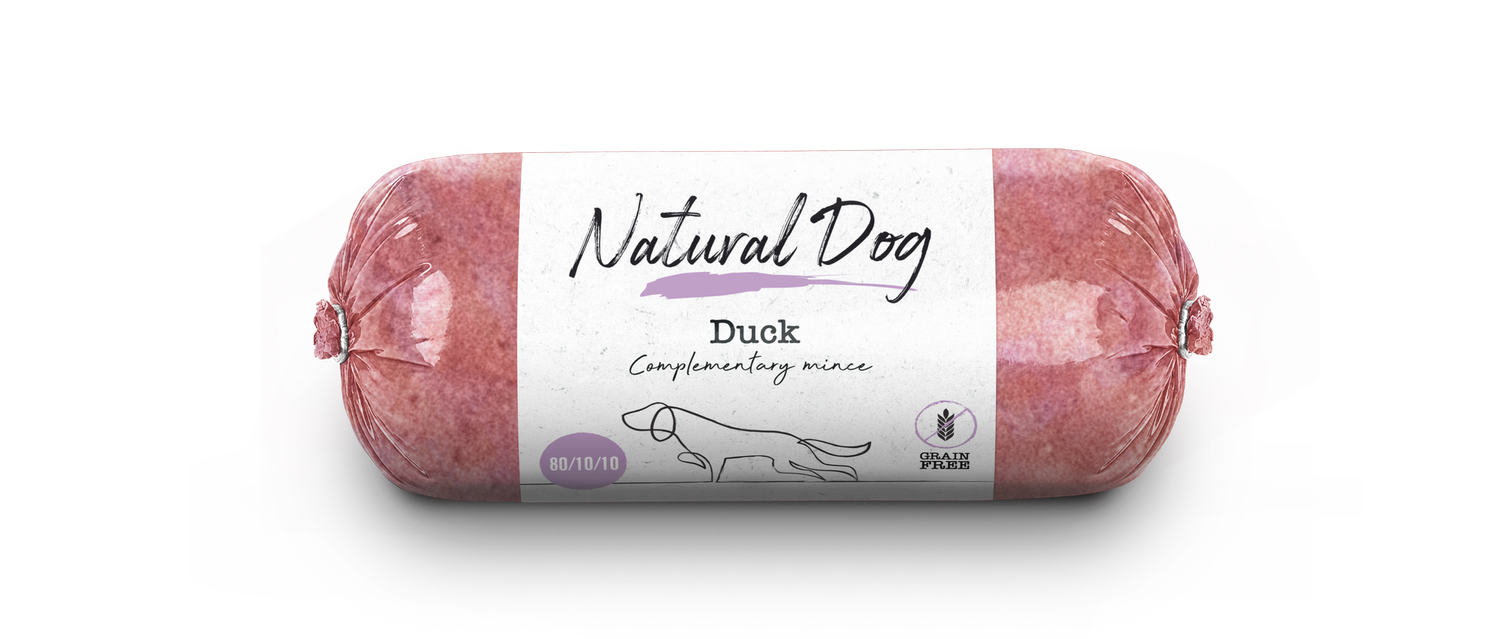 Natural Dog 80/10/10 | Duck | 500g Chub from Catdog Store