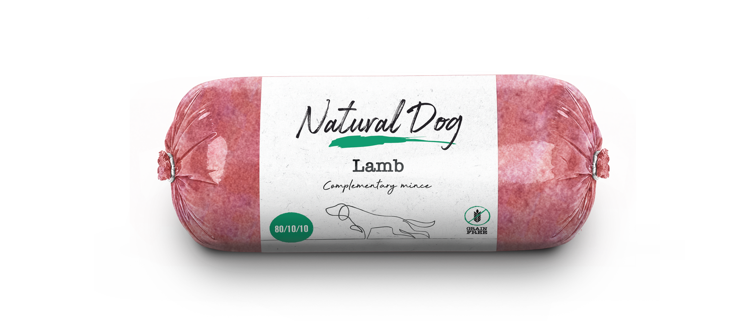 Natural Dog 80/10/10 | Lamb | 500g Chub from Catdog Store