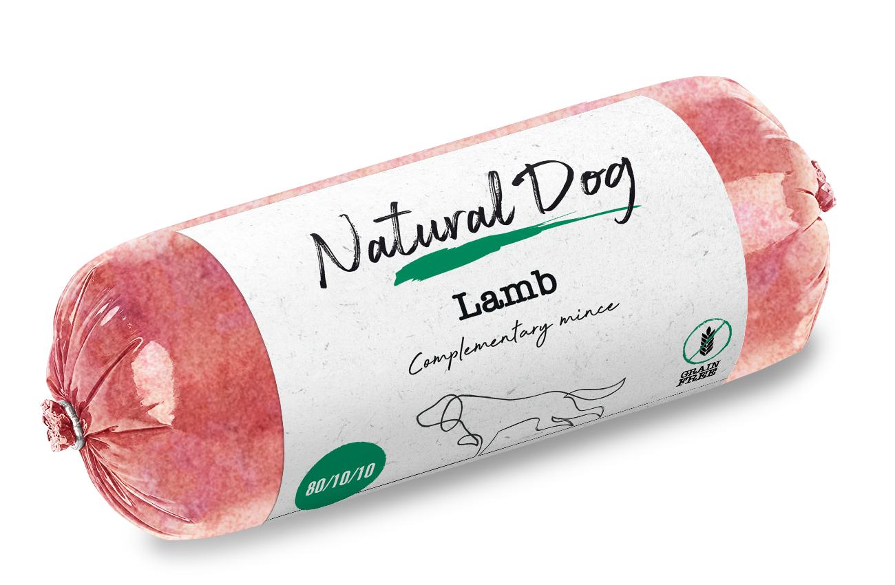 Natural Dog 80/10/10 | Lamb | 500g Chub from Catdog Store