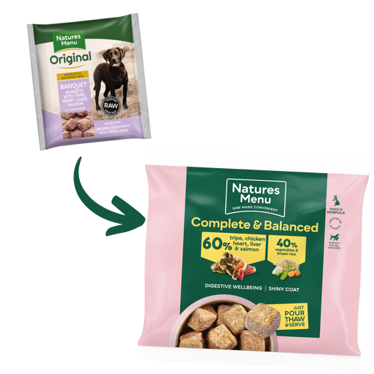 Natures Menu Frozen Nuggets Banquet | 60% Tripe, chicken, heart, liver and salmon | 1kg - Image 4