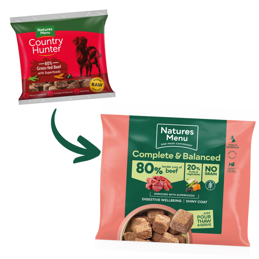 Natures Menu Frozen Grass-Fed Beef Dog Nuggets Grain Free 1kg - Image 4