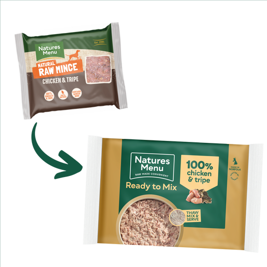 Natures Menu Frozen Block Chicken and Tripe Mince 400g - Image 4