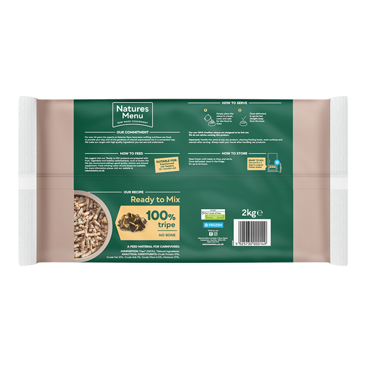 Natures Menu 100% Tripe Freeflow | 2kg from Catdog Store