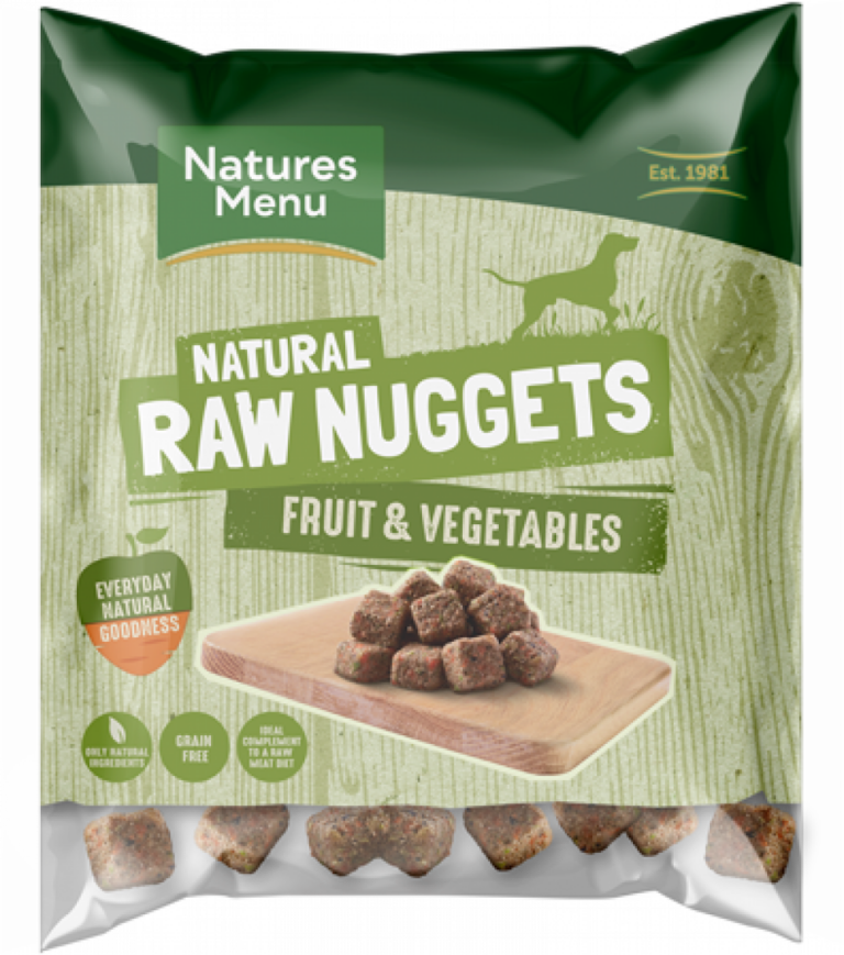 Natures Menu Frozen Nuggets Fruit and Veg 1kg from Catdog Store