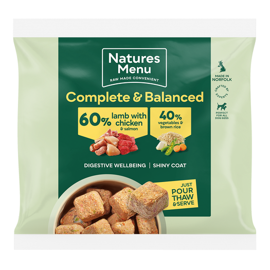 Natures Menu Frozen Nuggets Lamb with Chicken, Veg and Rice 1kg from Catdog Store