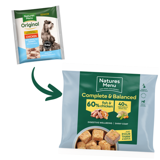Natures Menu Frozen Nuggets SENIOR Chicken and Fish 1kg - Image 4