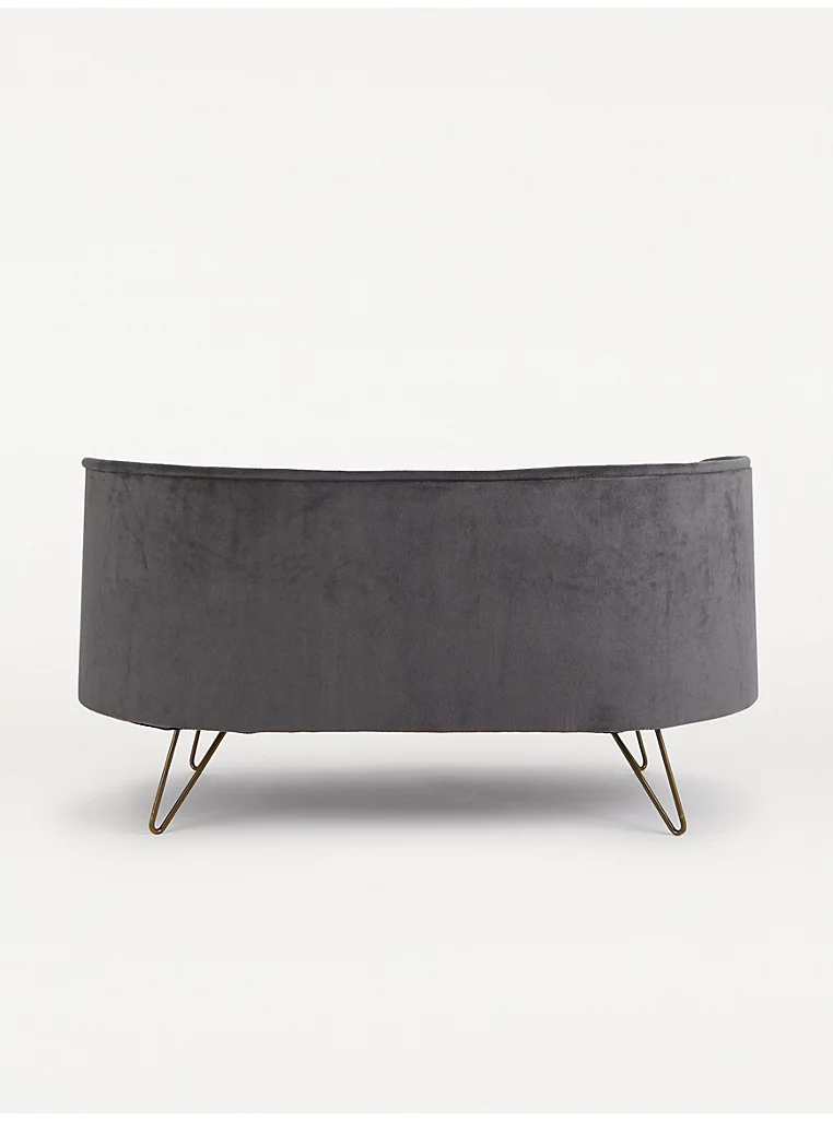 Grey Velvet Pet Sofa Bed from Catdog Store
