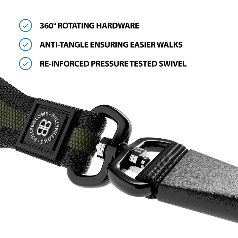 BULLYBILLOWS Slip Lead | Anti-Pull & Anti-Choking Training Lead - Khaki - Image 3