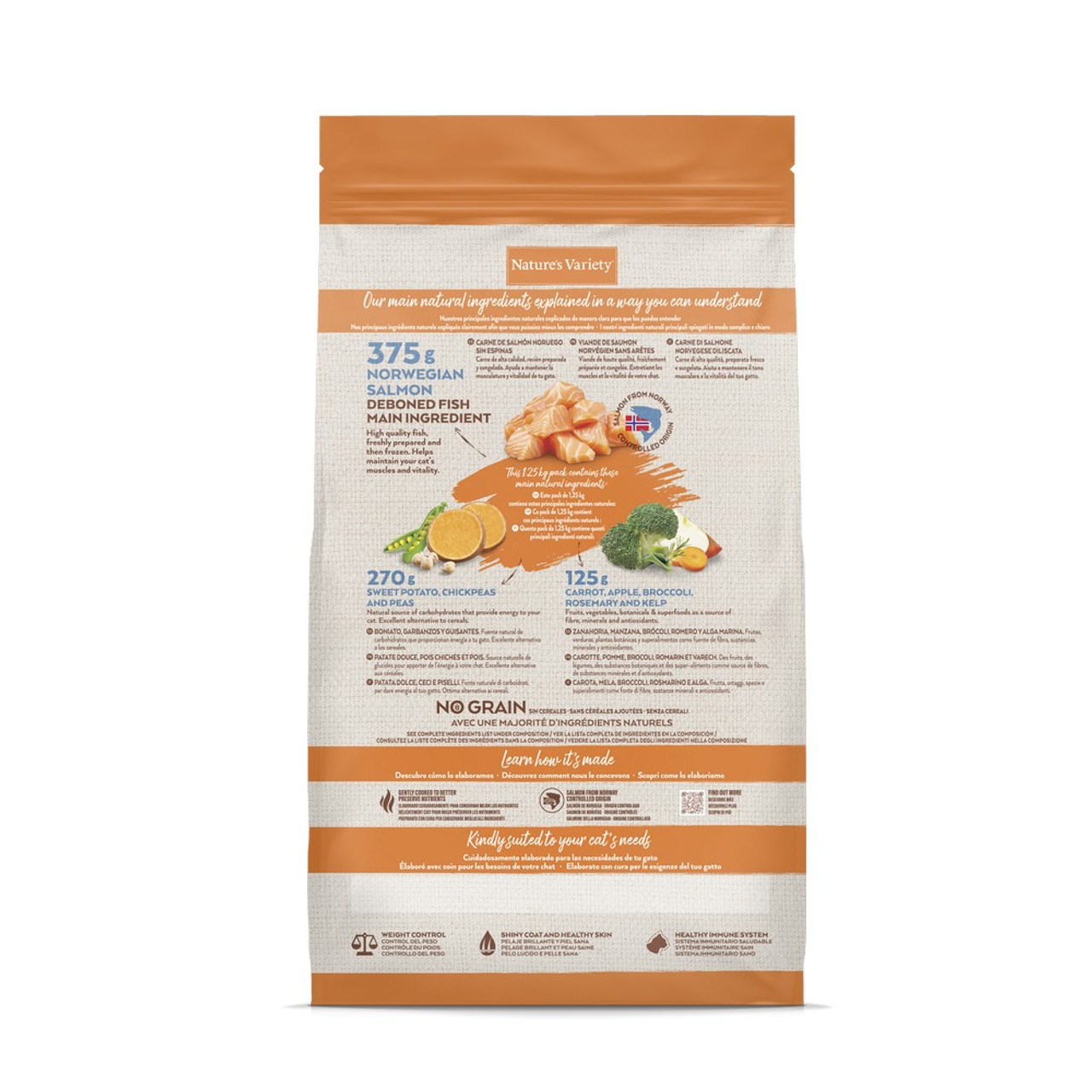 Natures Variety Sterilized Dry Cat Food Norwegian Salmon 1.25kg from Catdog Store