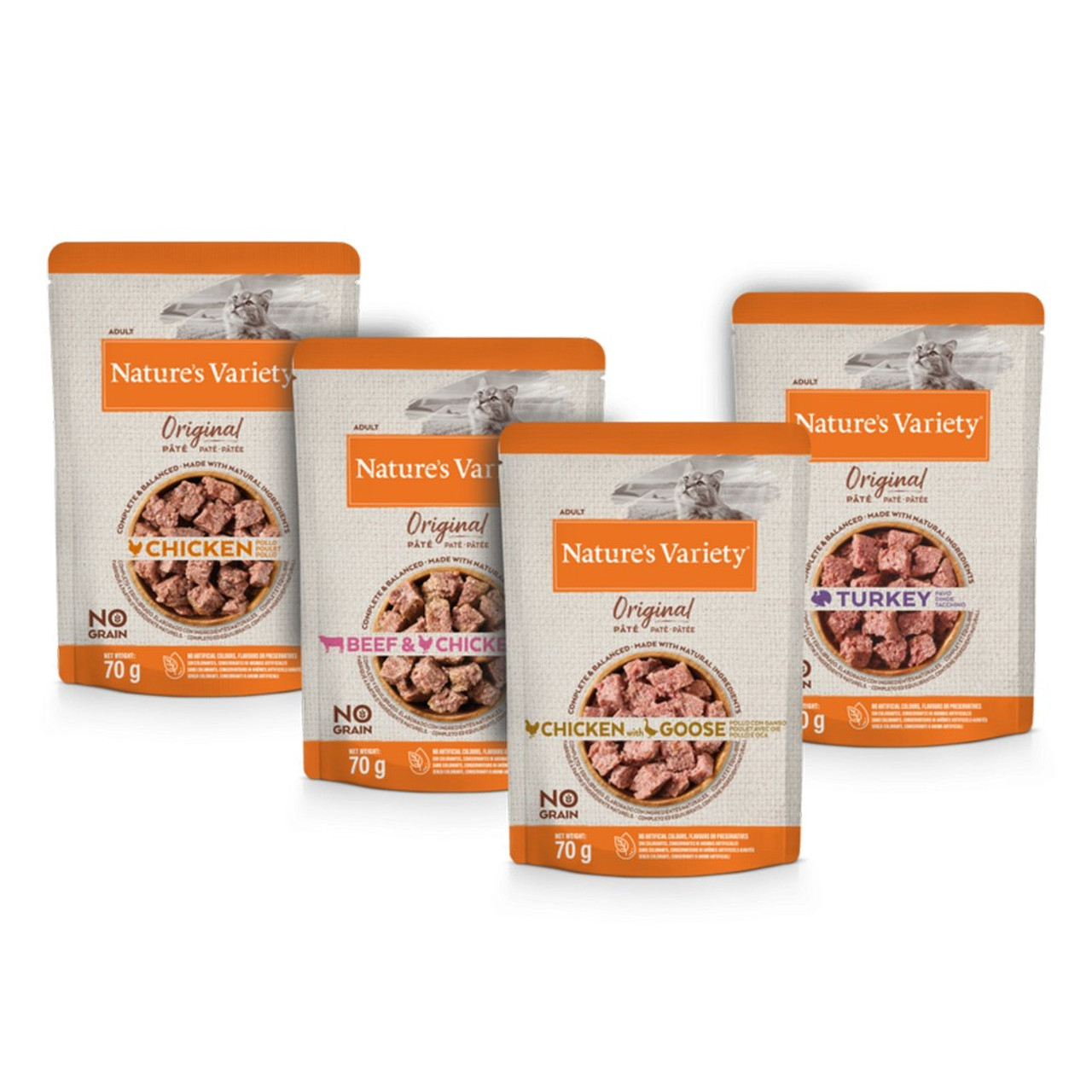 Natures Variety Original Pate Cat Pouch Multi 12 x 70g - Image 2