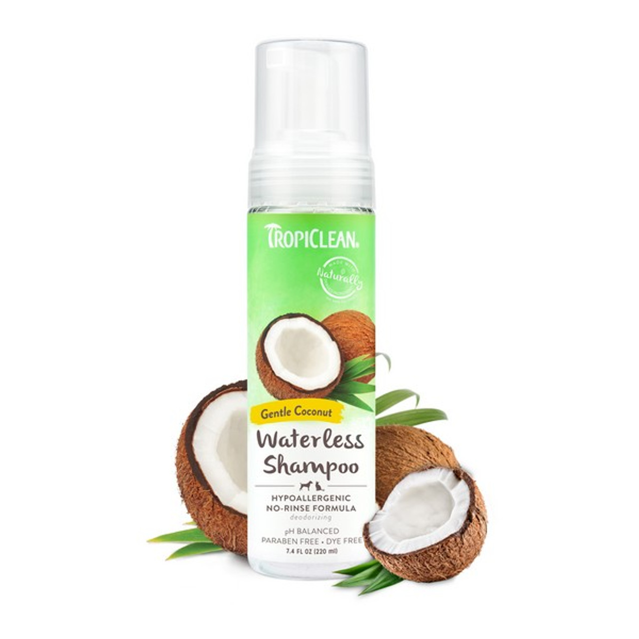 TropiClean Waterless Shampoo Hypoallergenic 220ml | Dog & Cat - Image 3