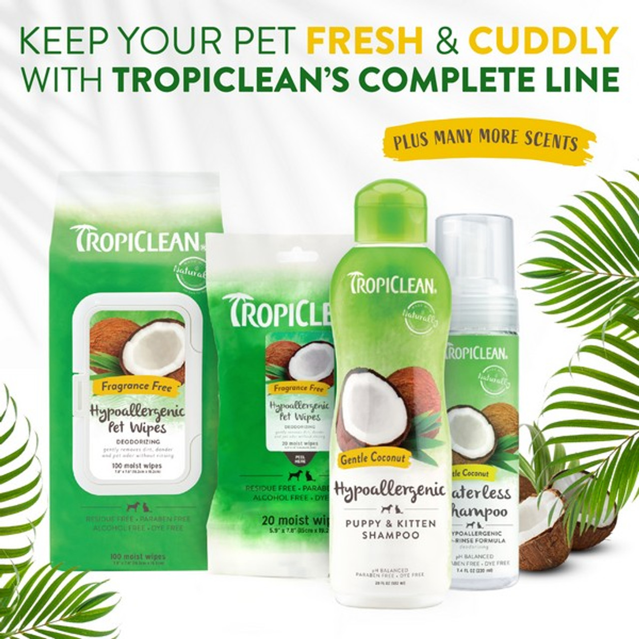 TropiClean Waterless Shampoo Hypoallergenic 220ml | Dog & Cat - Image 8