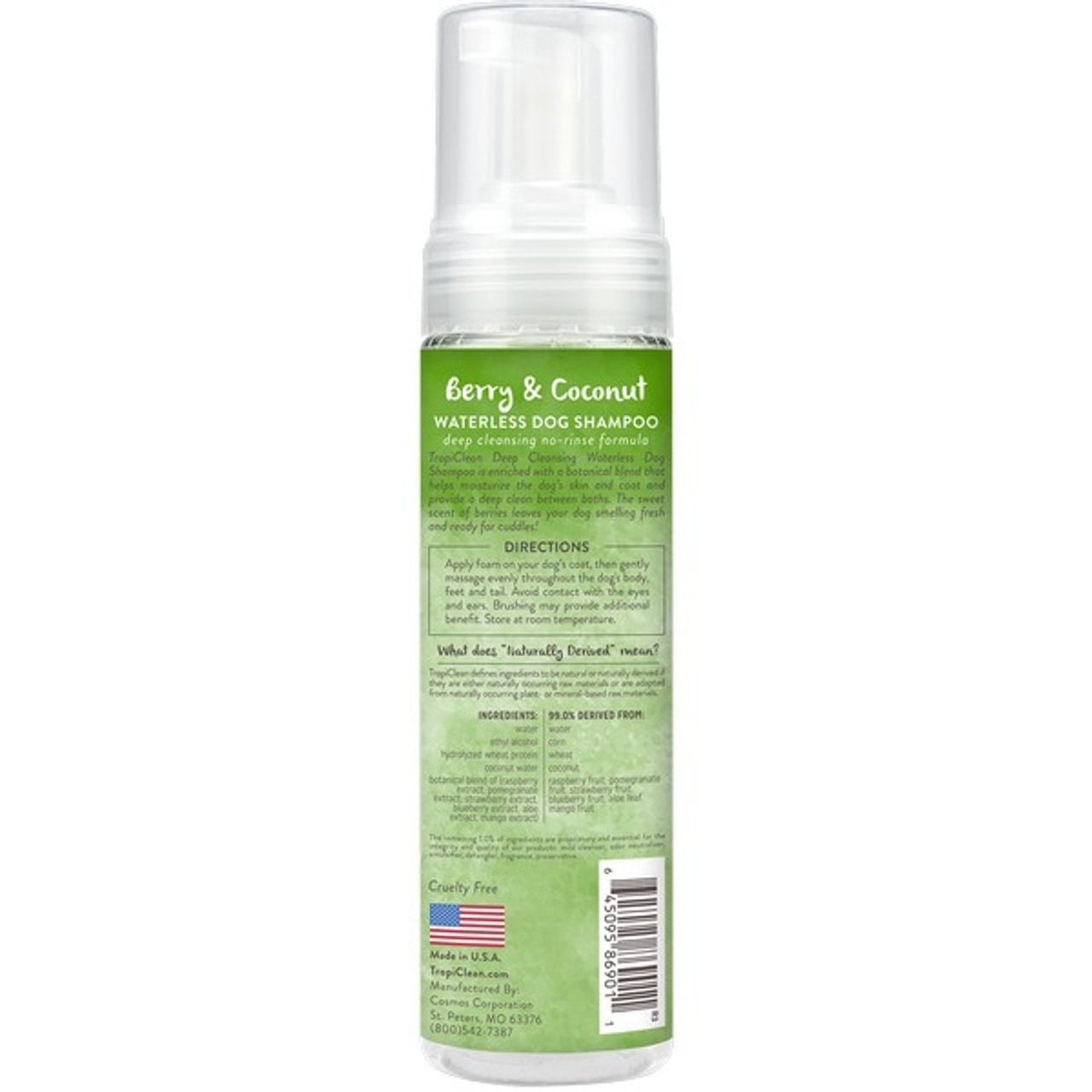 TropiClean Waterless Dog Shampoo Deep Cleaning 220ml - Image 2