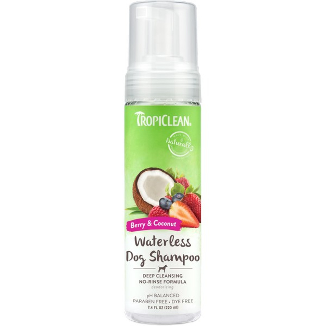 TropiClean Waterless Dog Shampoo Deep Cleaning 220ml