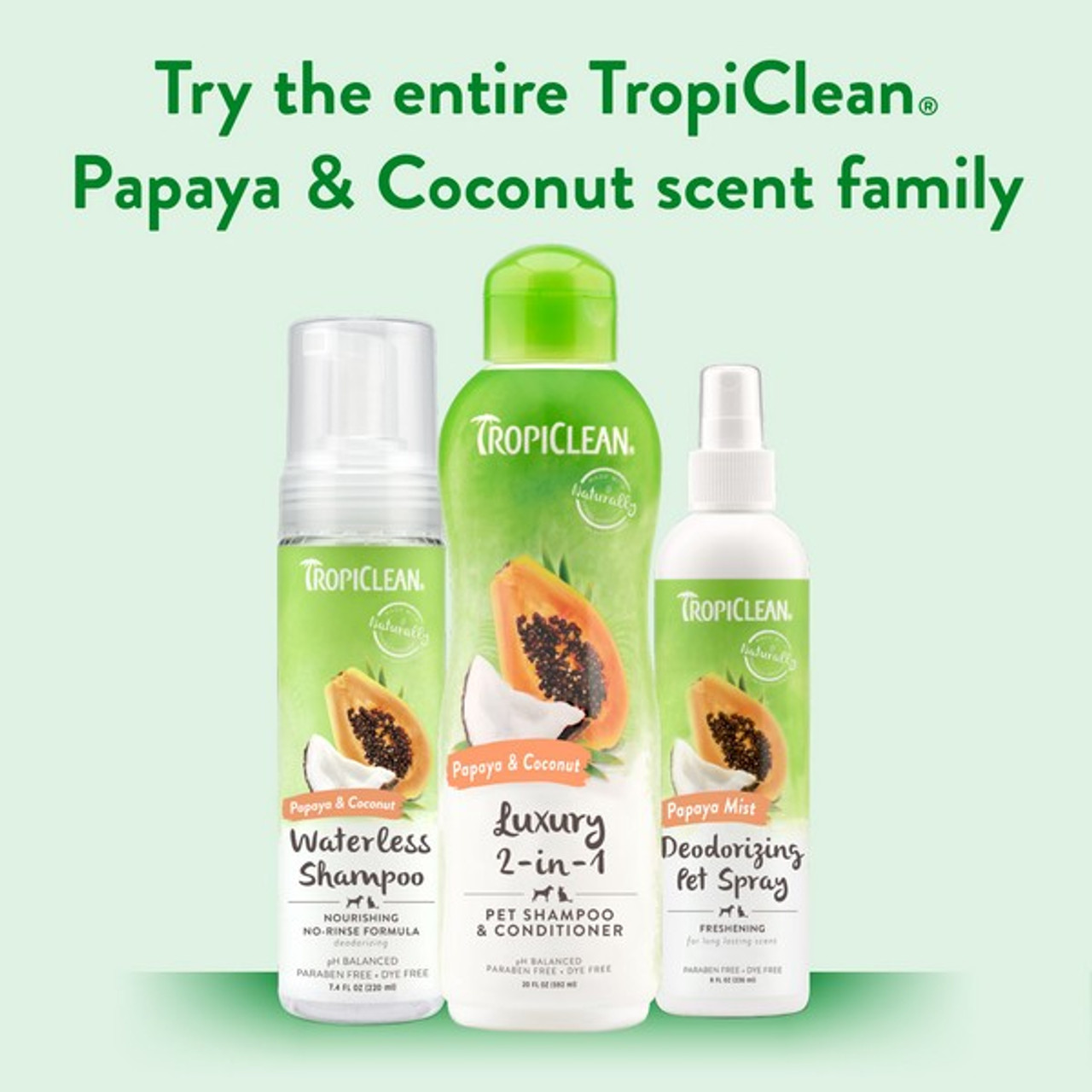 TropiClean Papaya and Coconut Shampoo 355ml | Luxury 2-in-1 Shampoo & Conditioner - Image 5