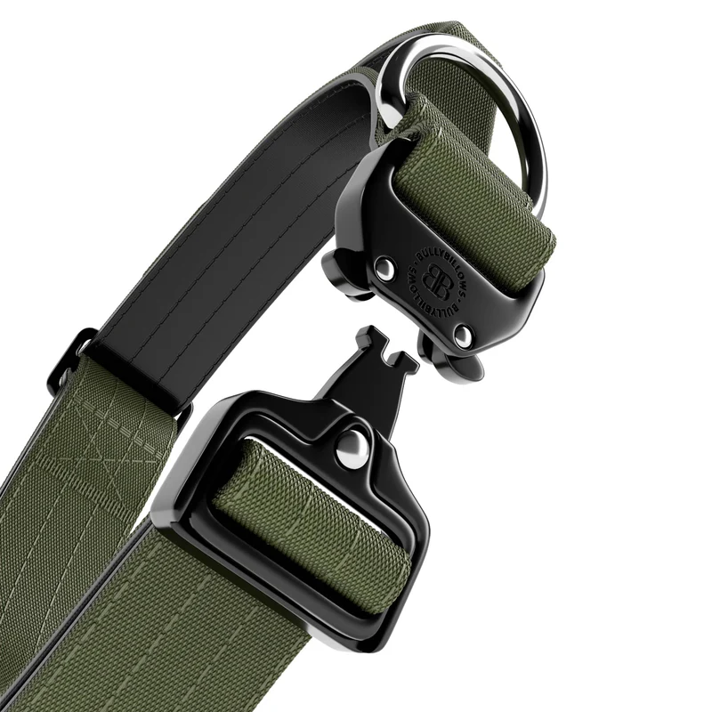 BULLYBILLOWS 4cm Combat Collar | With Handle & Rated Clip - Khaki v2.0 - Image 3
