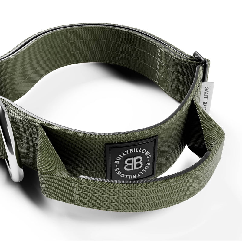 BULLYBILLOWS 4cm Combat Collar | With Handle & Rated Clip - Khaki v2.0 - Image 4