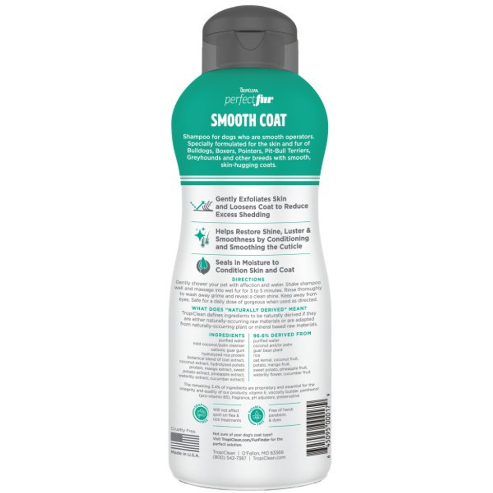 TropiClean Perfect Fur SMOOTH COAT Shampoo for Dogs from CATDOG Store