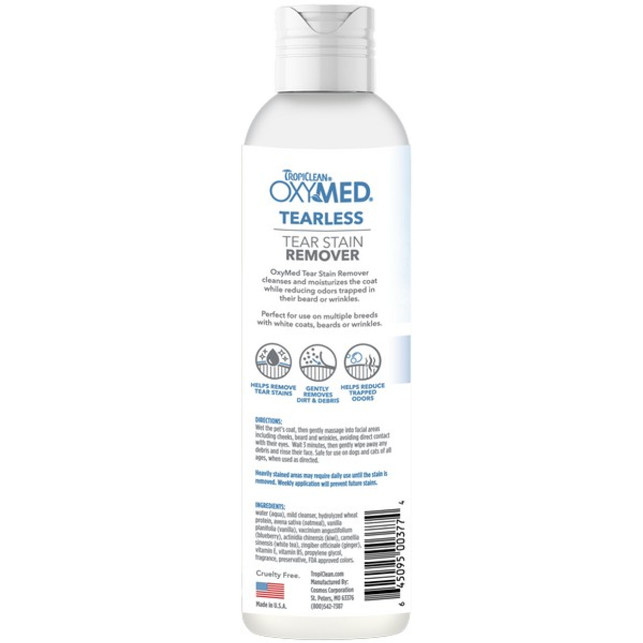 TropiClean OxyMed Tear Stain Remover for Pets | 236ml - Image 2