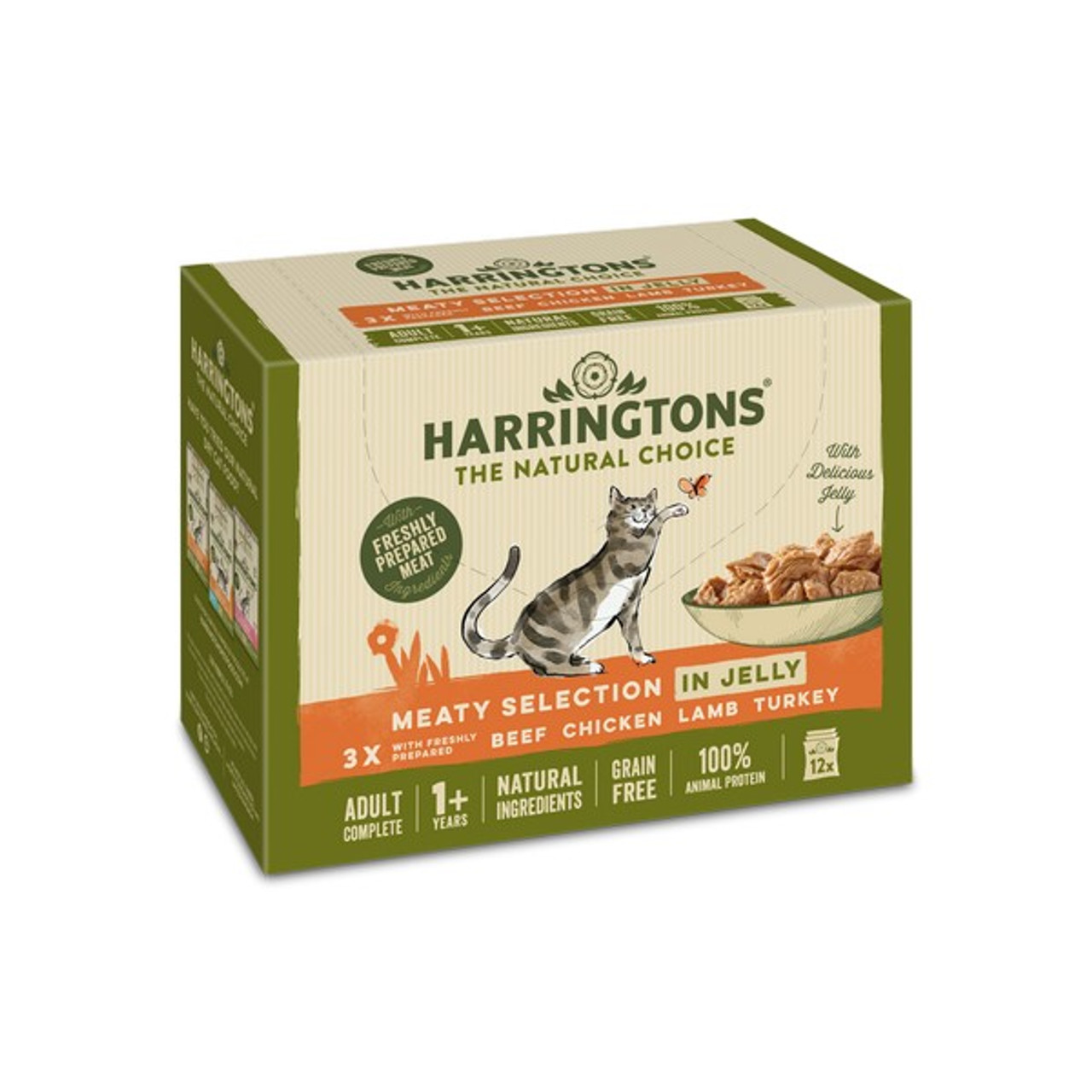 Harringtons Wet Cat Meaty in Jelly 12x85g