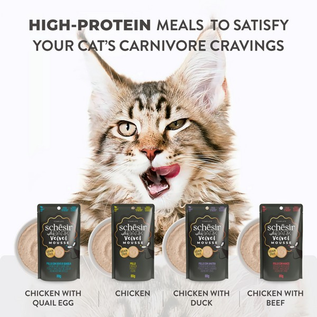 Schesir After Dark Velvet Adult Cat | Chicken | 80g - Image 10