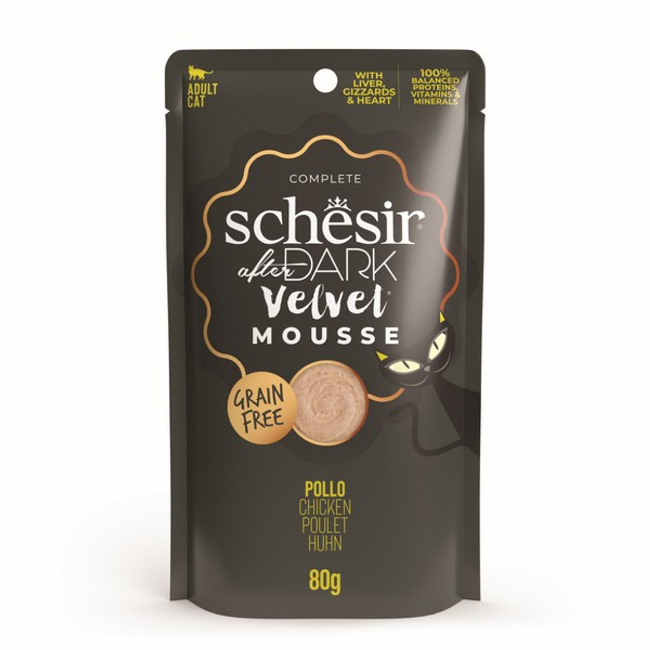 Schesir After Dark Velvet Adult Cat | Chicken | 80g